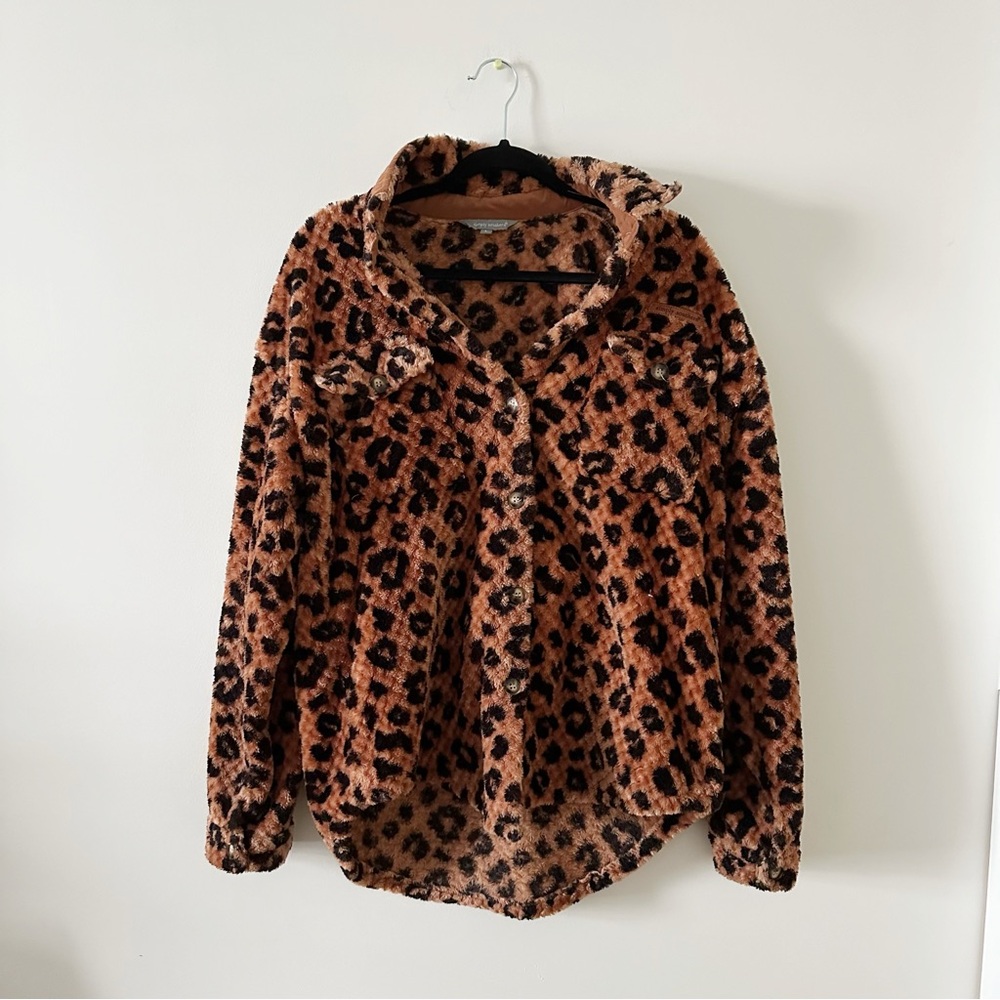 Simply Southern Cheetah Jacket Large